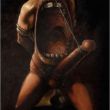 Earthling,
oil on canvas,
28" x 22" (71.12 x 55.88 cm.), 1991,
confiscated by the Iranian government