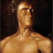 Portrait of an Ideal Citizen,
oil on canvas stretched on cardboard,
16" x 12" (40.64 x 30.48 cm.), 1992,
Sold